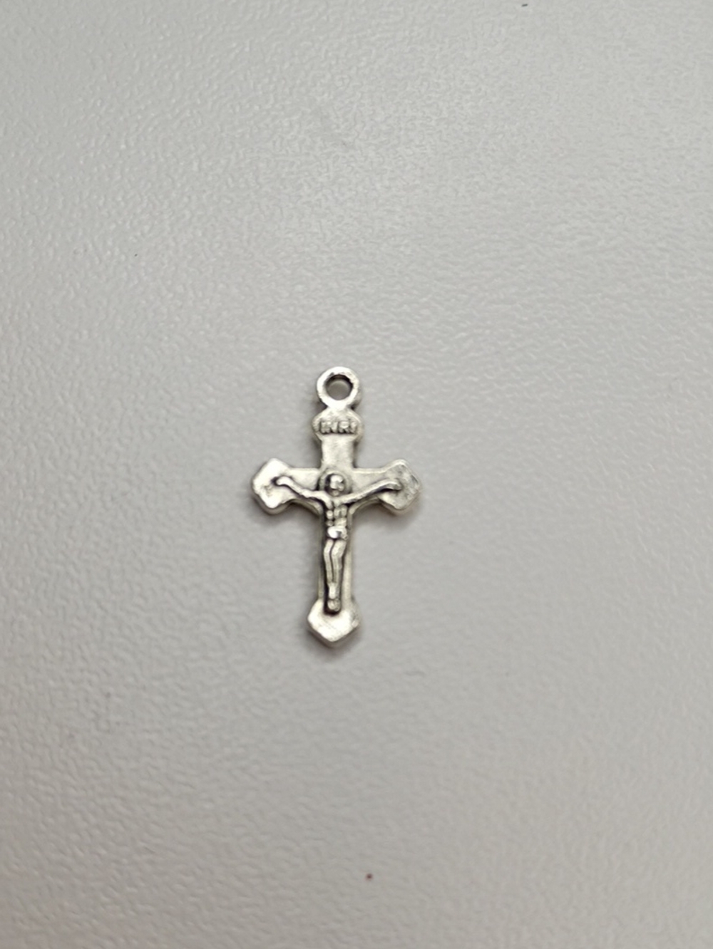 Silver Crucifix Pendant for Men - Religious Cross Charm
